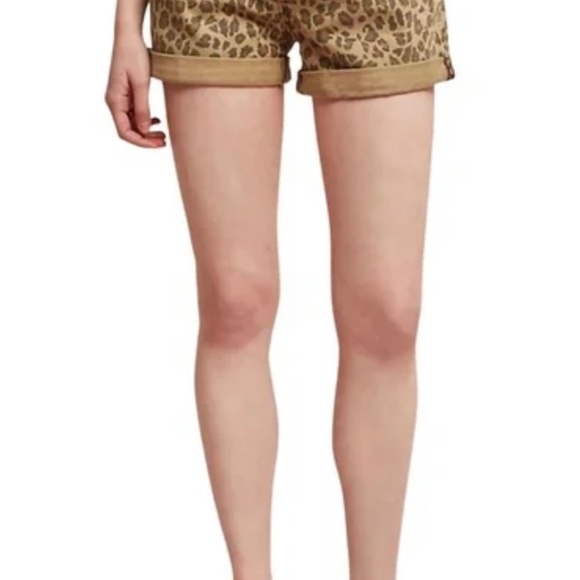 Anthropologie Pilcro & The Letterpress Hyphen Leopard Print Shorts - Picture 5 of 6